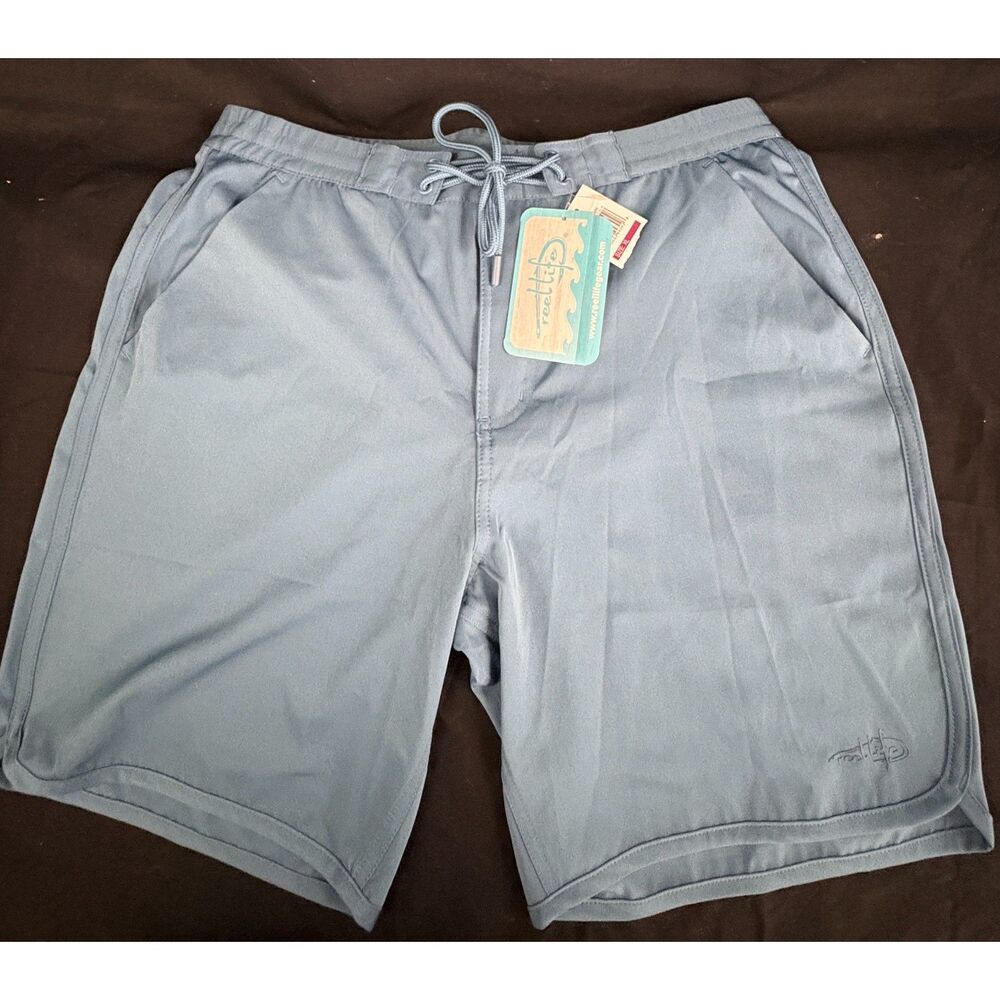 Reel Life Men's Boardwalk Shorts XL Blue NWT Stretch Quick Dry